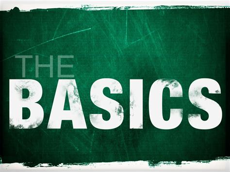 Creating the Basics .
